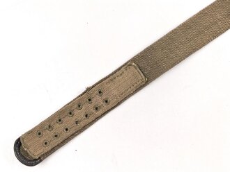 Afrikakorps, Koppelriemen für Mannschaften des Heeres. getragenes Stück, Gesamtlänge 92cm