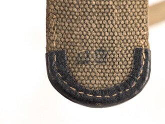 Afrikakorps, Koppelriemen für Mannschaften des Heeres. getragenes Stück, Gesamtlänge 92cm