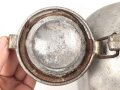5 Liter Trinkwasser Behälter Wehrmacht. Von Lack befreites Stück,