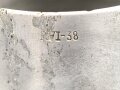 Wehrmacht, Unterkunft Wasserkanne aus Leichtmetall . Gebraucht, datiert 1938