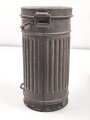 Wehrmacht, Bereitschaftsbüchse für eine Gasmaske , Modell 1930, datiert 1937. Originallack, ungereinigt