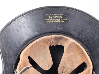 Stahlhelm Luftschutz . In allen Teilen originales Stück. Ungereinigt, entnazifiziert