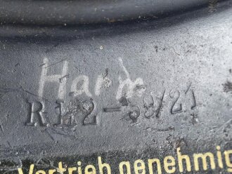 Stahlhelm Luftschutz . In allen Teilen originales Stück. Ungereinigt, entnazifiziert