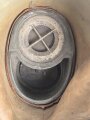 Luftschutz / Werkschutz. Gasmaske Modell 1930, Ausführung als S-Maske für den Luftschutz, datiert 1937. Weich, guter Zustand