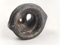 Mundstück für Gasmaskenfilter Wehrmacht, spätes Stück, wird direkt auf den Gasmaskenfilter aufgeschraubt. Selten, Gummi angetrocknet, ungereinigt