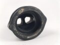 Mundstück für Gasmaskenfilter Wehrmacht, spätes Stück, wird direkt auf den Gasmaskenfilter aufgeschraubt. Selten, Gummi angetrocknet