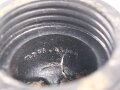 Mundstück für Gasmaskenfilter Wehrmacht, spätes Stück, wird direkt auf den Gasmaskenfilter aufgeschraubt. Selten, Gummi angetrocknet
