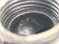 Mundstück für Gasmaskenfilter Wehrmacht, spätes Stück, wird direkt auf den Gasmaskenfilter aufgeschraubt. Selten, Gummi angetrocknet