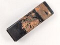 Preßmassebehälter "Caporit" Tabletten ( Desinfektionsmittel ) der Wehrmacht, leer, datiert 1942