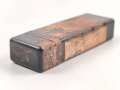 Preßmassebehälter "Caporit" Tabletten ( Desinfektionsmittel ) der Wehrmacht, leer, datiert 1942
