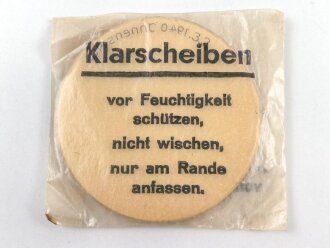 Satz Klarscheiben für die Gasmaske der Wehrmacht