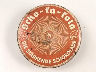 Scho-ka-kola Dose Wehrmacht Packung datiert 1941, leer