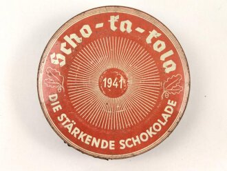 Scho-ka-kola Dose Wehrmacht Packung datiert 1941, leer