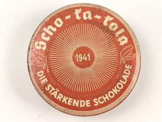 Scho-ka-kola Dose Wehrmacht Packung datiert 1941, leer