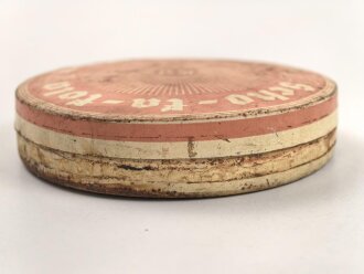 Scho-ka-kola Dose Wehrmacht Packung datiert 1941, leer, lässt sich nicht ohne weiteres öffnen
