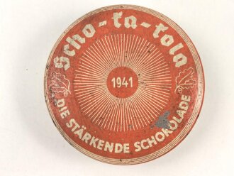 Scho-ka-kola Dose Wehrmacht Packung datiert 1941, leer