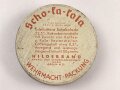 Scho-ka-kola Dose Wehrmacht Packung datiert 1941, leer