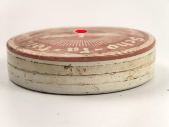 Scho-ka-kola Dose Wehrmacht Packung mit Adler, Wickelpapier innliegend, sonst leer