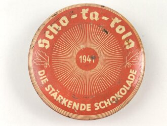 Scho-ka-kola Dose Wehrmacht Packung datiert 1941, leer