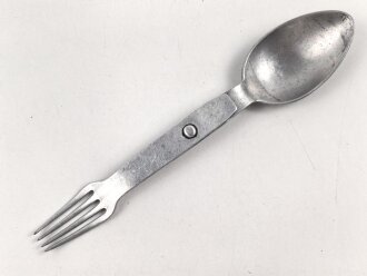 Gabel/ Löffel Komination Wehrmacht, Aluminium, datiert 1941