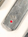 Vierteiliges Besteck Wehrmacht, zusammengehörig, entnazifiziert