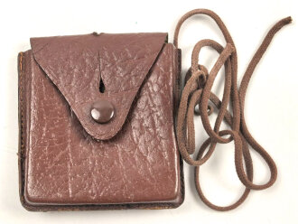 Tasche für Bezard Kompass 2. Weltkrieg, ungebraucht, mit Fangschnur