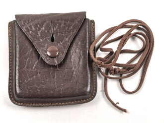 Tasche für Bezard Kompass 2. Weltkrieg, ungebraucht, mit Fangschnur