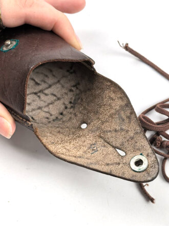 Tasche für Bezard Kompass 2. Weltkrieg, ungebraucht, mit Fangschnur