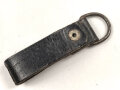 Aufschiebeschlaufe für einen Dienstdolch oder Querriemen, schwarzes Leder