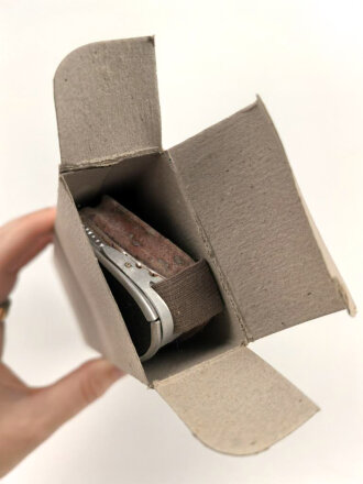 Italien 2.Weltkrieg, Kradmelderbrille, so von deutschen Truppen getragen, weiches Gummi, originalverpackt mit Ersatz"gläsern"