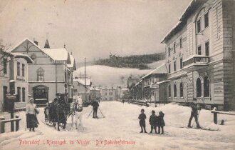Ansichtskarte "Petersdorf im Riesengebirge im Winter...