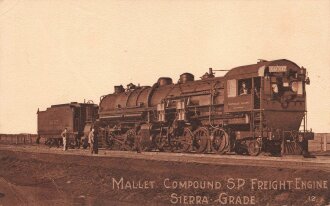 Ansichtskarte "Mallet Compound S.P. Freight Engine Sierra Grade"