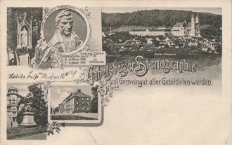 Ansichtskarte "Gabelsberger Stenographie"