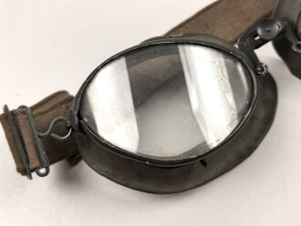 Kradmelderbrille Wehrmacht. Datiert 1939, Gummimuscheln...
