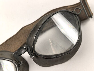 Kradmelderbrille Wehrmacht. Datiert 1939, Gummimuscheln weich, gebraucht
