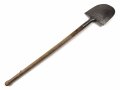 Fahrzeug-  oder Pionierspaten der Wehrmacht. Vorkriegsausführung, so allerdings auch während des gesamten Krieges weiter produziert. Hersteller IDEAL Spaten 1941. Ungereinigt., alt repariert