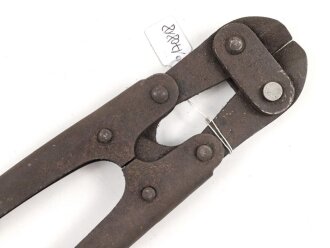 1. Weltkrieg, kurze Drahtschere , mir so nicht bekannt Ausführung, evtl. auf dem zivilen Markt beschafftes Stück ? ungereinigtes Stück, eine Niete ergänzt