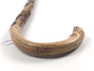1.Weltkrieg Frankreichfeldzug , handgeschnitzter Erinnerungsstock "Argonnen 17". Gesamtlänge 91cm
