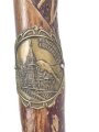 1.Weltkrieg Frankreichfeldzug , handgeschnitzter Erinnerungsstock "Argonnen 17". Gesamtlänge 91cm