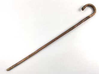 1.Weltkrieg Frankreichfeldzug , handgeschnitzter Erinnerungsstock "Argonnen 1914 /  17". Gesamtlänge 92cm