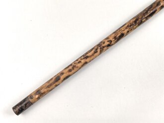 1.Weltkrieg Frankreichfeldzug,  handgeschnitzter Erinnerungsstock " Vogesen 1917". Gesamtlänge 78cm