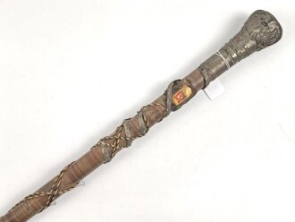 Kaiserreich, Reservistenstock " Zur Erinnerung an meine Dienstzeit beim Infanterie Regiment 131 Mörchingen ( Lothringen" Umgereinigtes Stück, Gesamtlänge 90cm