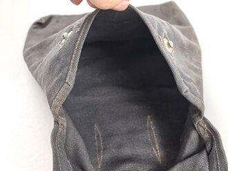 Blaue Tasche für eine Gasplane der Wehrmacht. Gebraucht