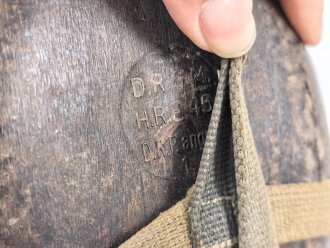 Feldflasche Wehrmacht in Tropenausführung. Gebraucht, Becher fehlt
