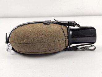 Feldflasche Wehrmacht, Ausführung 1 Liter, Leder...