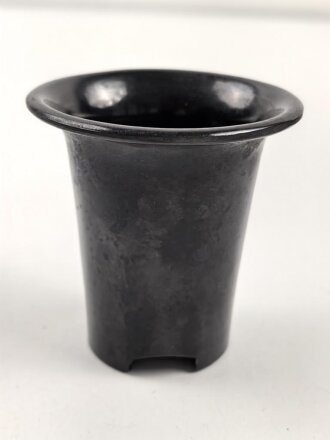 Feldflasche Wehrmacht, Ausführung 1 Liter, Leder angetrocknet