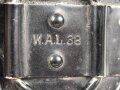 Feldflasche Wehrmacht in gutem Zustand. bis auf den RZM markierten Korpus "W.A.L.38" gestempelt