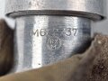 Feldflasche Wehrmacht in gutem Zustand. bis auf den RZM markierten Korpus "W.A.L.38" gestempelt