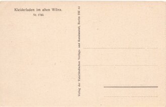 Ansichtskarte "Kleiderladen im alten Wien"
