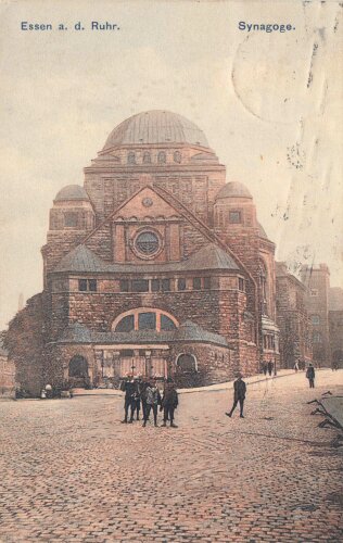 Ansichtskarte "Essen a. d. Ruhr. - Synagoge"